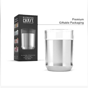 Elevated Craft Hybrid Cocktail Glass 12 oz Stainless Steel BNIB SEALED